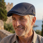 Gorra plana malla informal para hombre