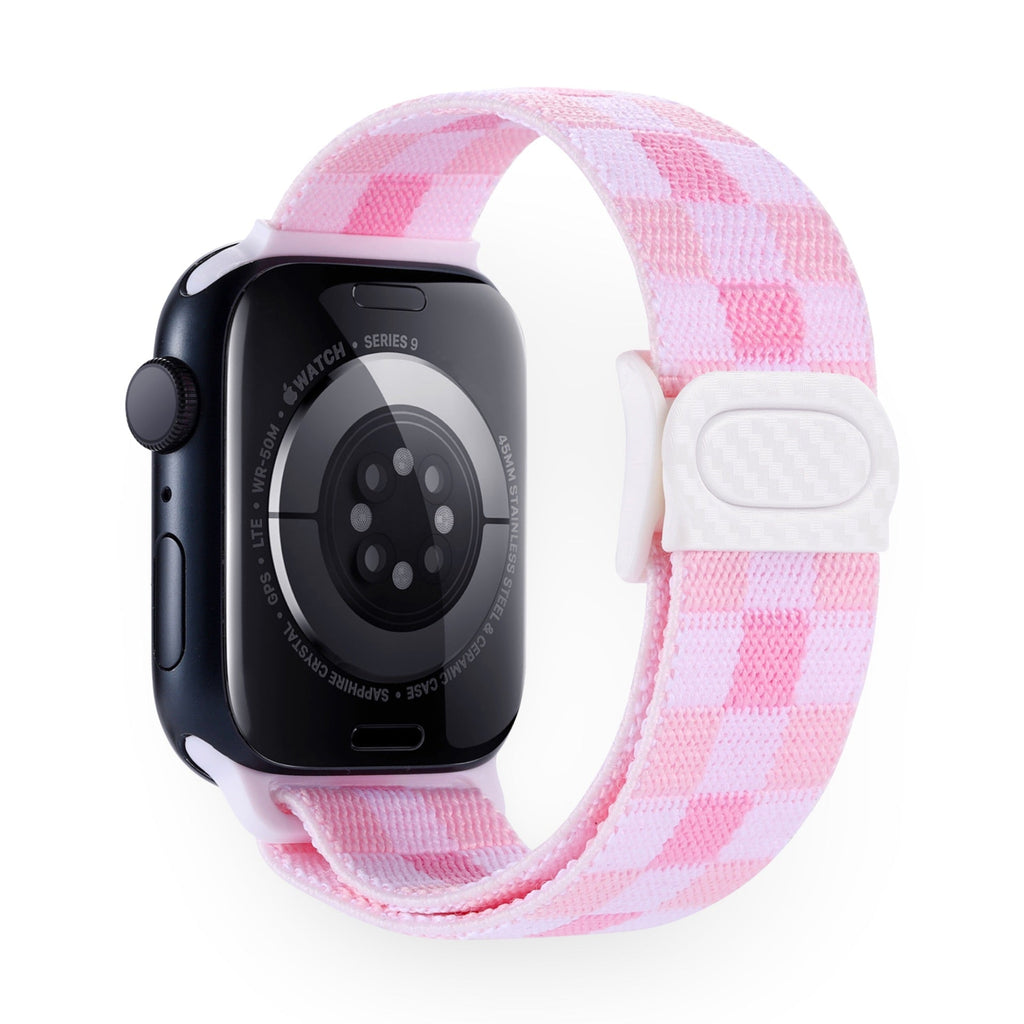 Correa Apple Watch de nailon a cuadros, unisex, modelo Kyris