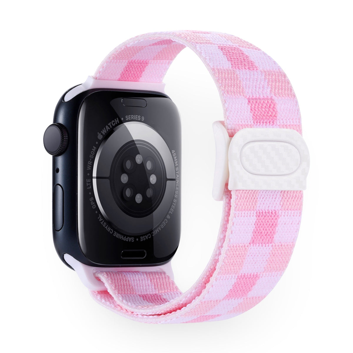 Correa Apple Watch de nailon a cuadros, unisex, modelo Kyris
