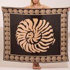 Bañador estampado concha - pareo