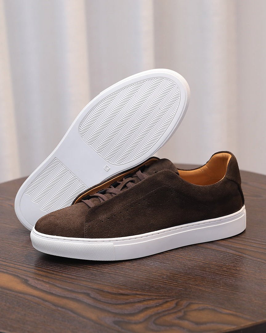 Zapatillas bajas de ante Osborne - Marrón - LOVRA DESIGN