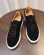 Zapatillas bajas de ante Osborne - Negro - LOVRA DESIGN