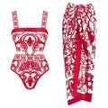 Seaside Rouge Swimsuit Set - Red - LOVRA DESIGN