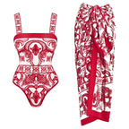 Seaside Rouge Swimsuit Set - Red - LOVRA DESIGN