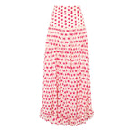 Set Amore Capri Bañador y Maxi Falda con Estampado de Corazones
