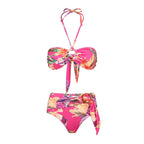 Riviera Bikini Cover - up Set - Pink - LOVRA DESIGN