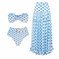 Set Amore Capri Bikini de Cintura Alta y Maxi Falda con Estampado de Corazones - LOVRA DESIGN