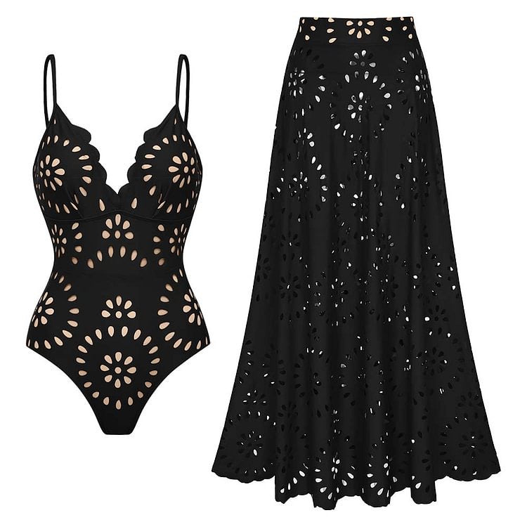 Conjunto de traje de baño Vyxen - Negro
