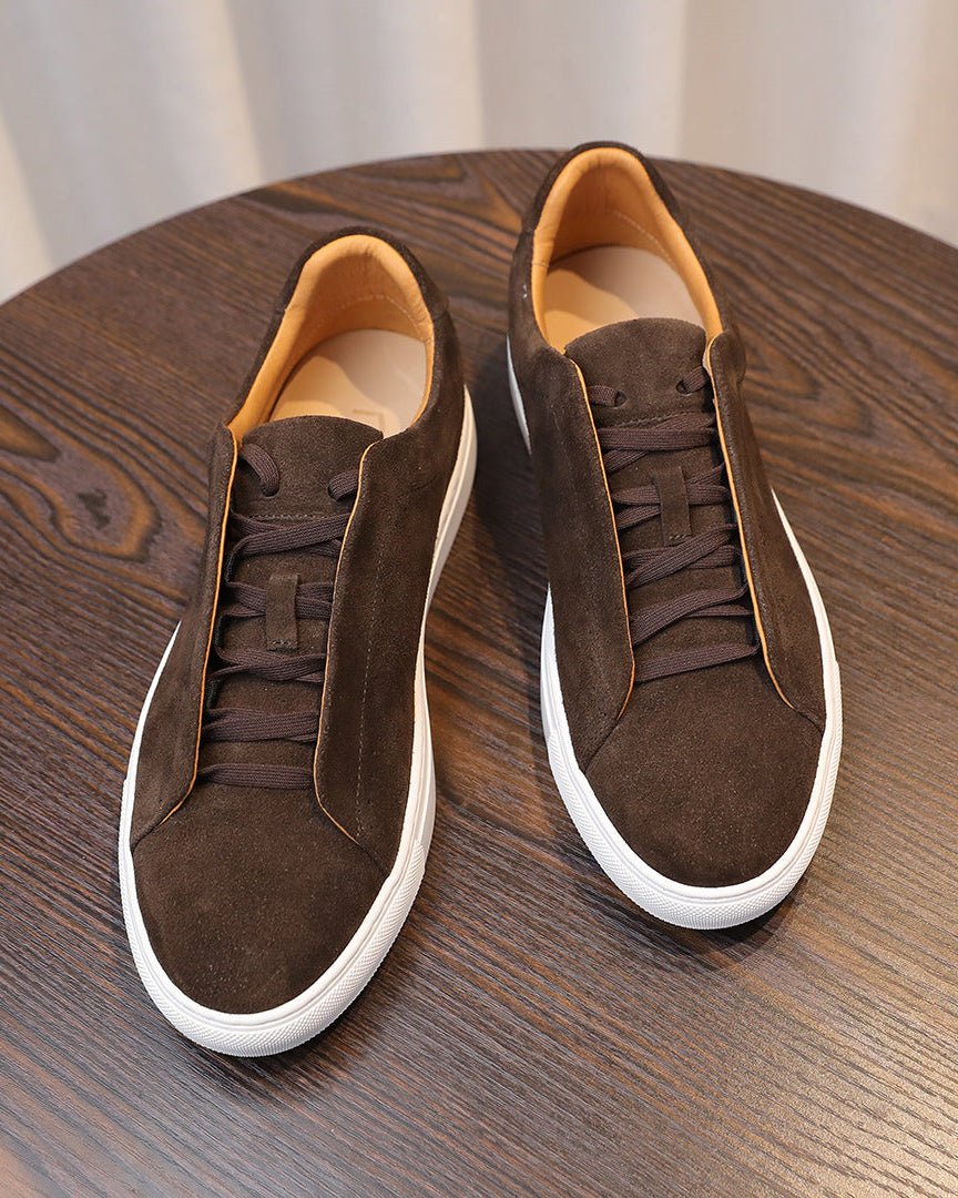 Zapatillas bajas de ante Osborne - Marrón - LOVRA DESIGN