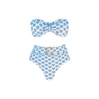 Set Amore Capri Bikini de Cintura Alta y Maxi Falda con Estampado de Corazones - LOVRA DESIGN