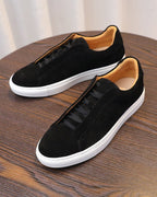 Zapatillas bajas de ante Osborne - Negro - LOVRA DESIGN