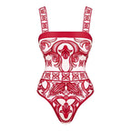 Seaside Rouge Swimsuit Set - Red - LOVRA DESIGN