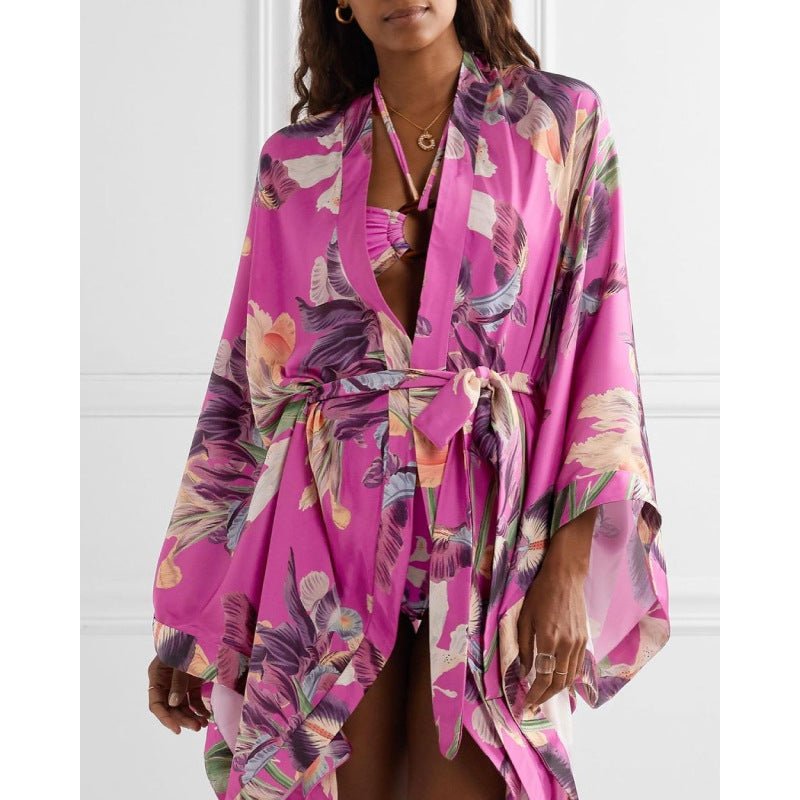 Riviera Bikini Cover - up Set - Pink - LOVRA DESIGN