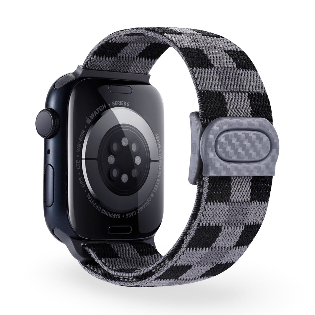 Correa Apple Watch de nailon a cuadros, unisex, modelo Kyris