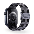 Correa Apple Watch de nailon a cuadros, unisex, modelo Kyris