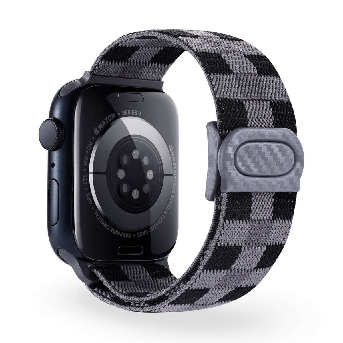 Correa Apple Watch de nailon a cuadros, unisex, modelo Kyris