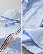 Camisa de lino con capucha Cartello - LOVRA DESIGN
