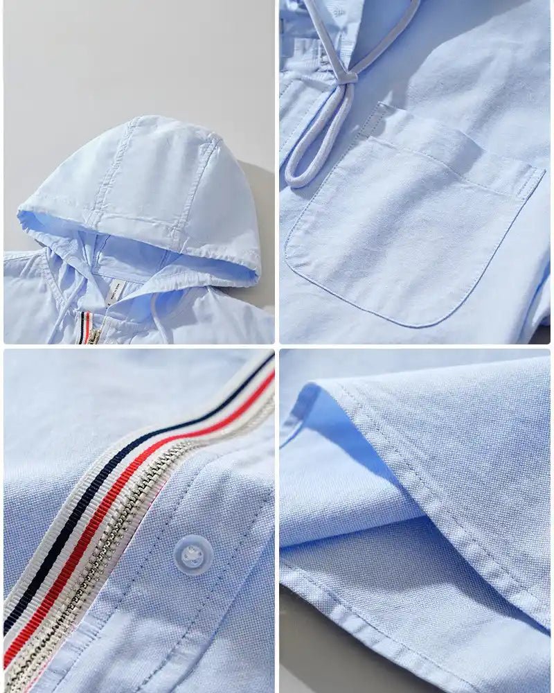Camisa de lino con capucha Cartello - LOVRA DESIGN
