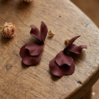 Pendientes Flor Burgundy Bloom