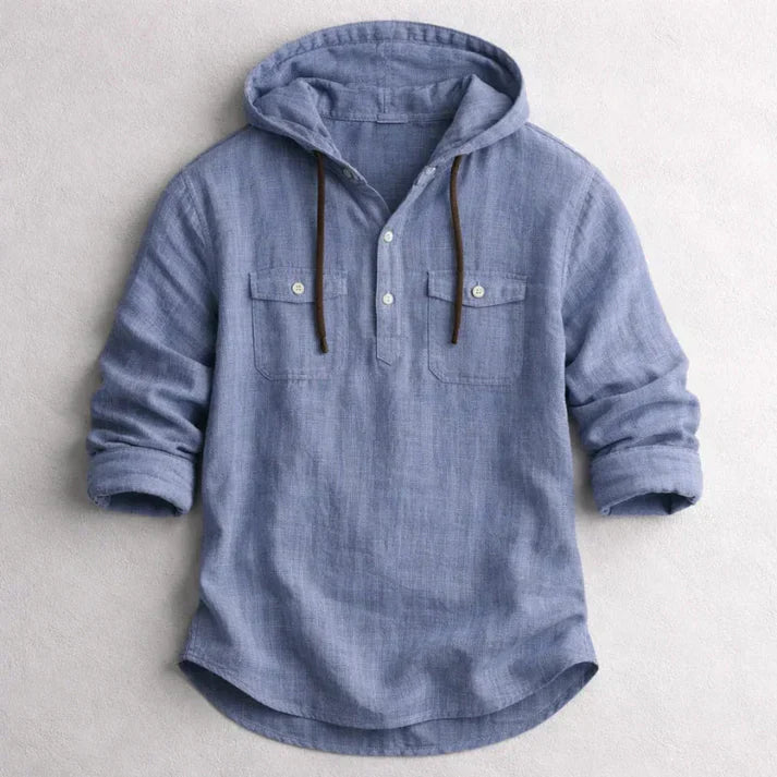 Camisa CAPUCCIO Lino & Algodón con Capucha