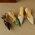 Slingback SANTORINI Elegancia Artesanal en Piel