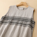 Vestido Midi Bordado Évora