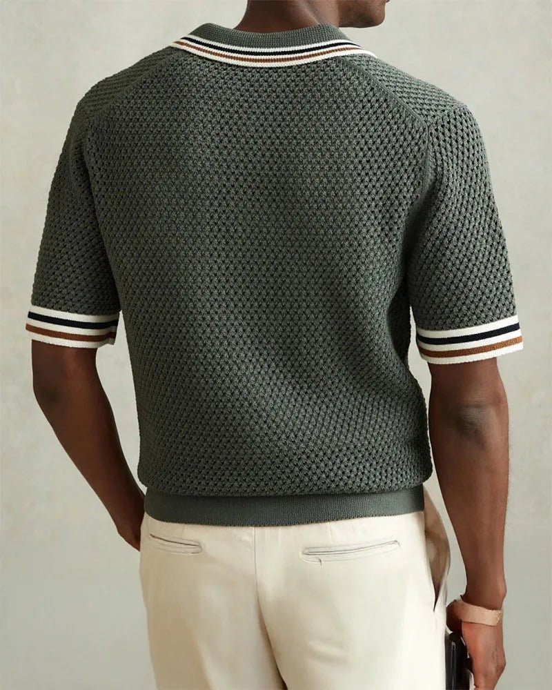 Camisa polo de crochet Martin Laurent - LOVRA DESIGN