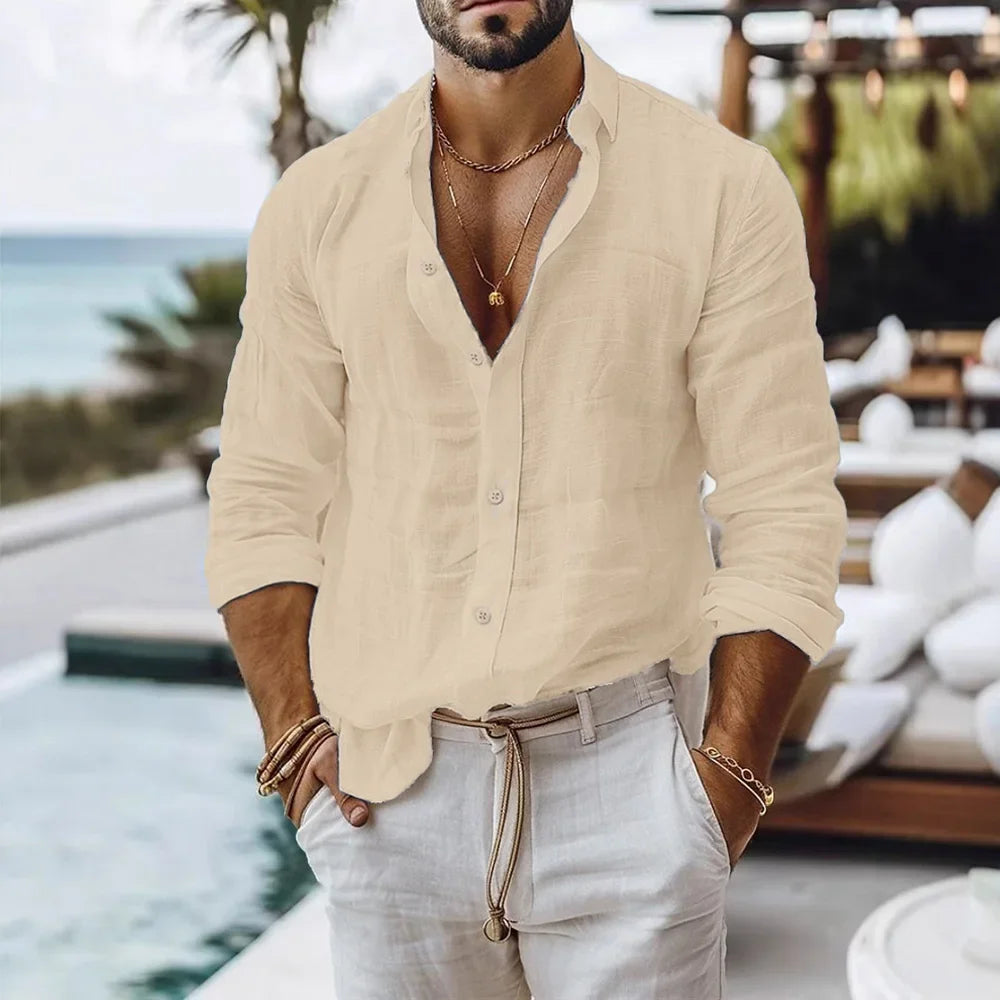 CAPRI Linen & Cotton Beach Shirt