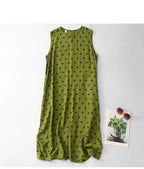 Vestido Midi Lino Luna
