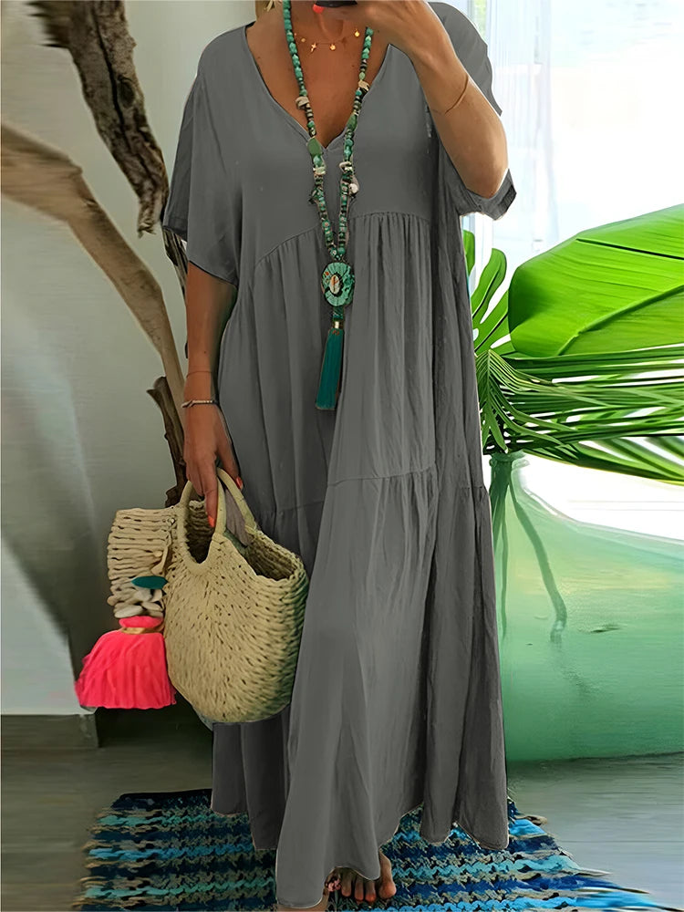 Vestido Maxi Elegance de Escote en V