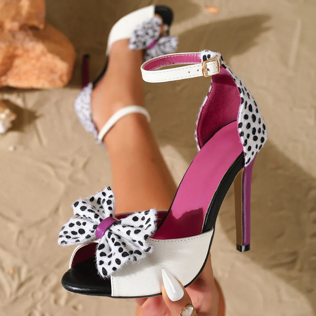 Vivienne Bow Stiletto Sandals