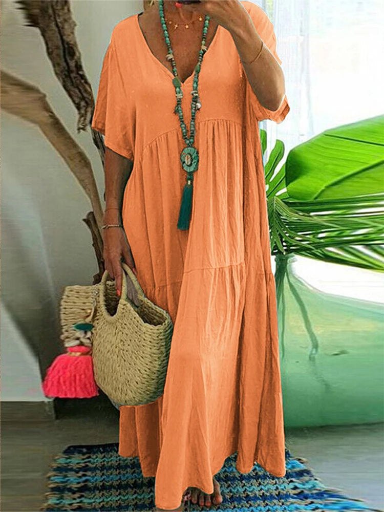 Vestido Maxi Elegance de Escote en V