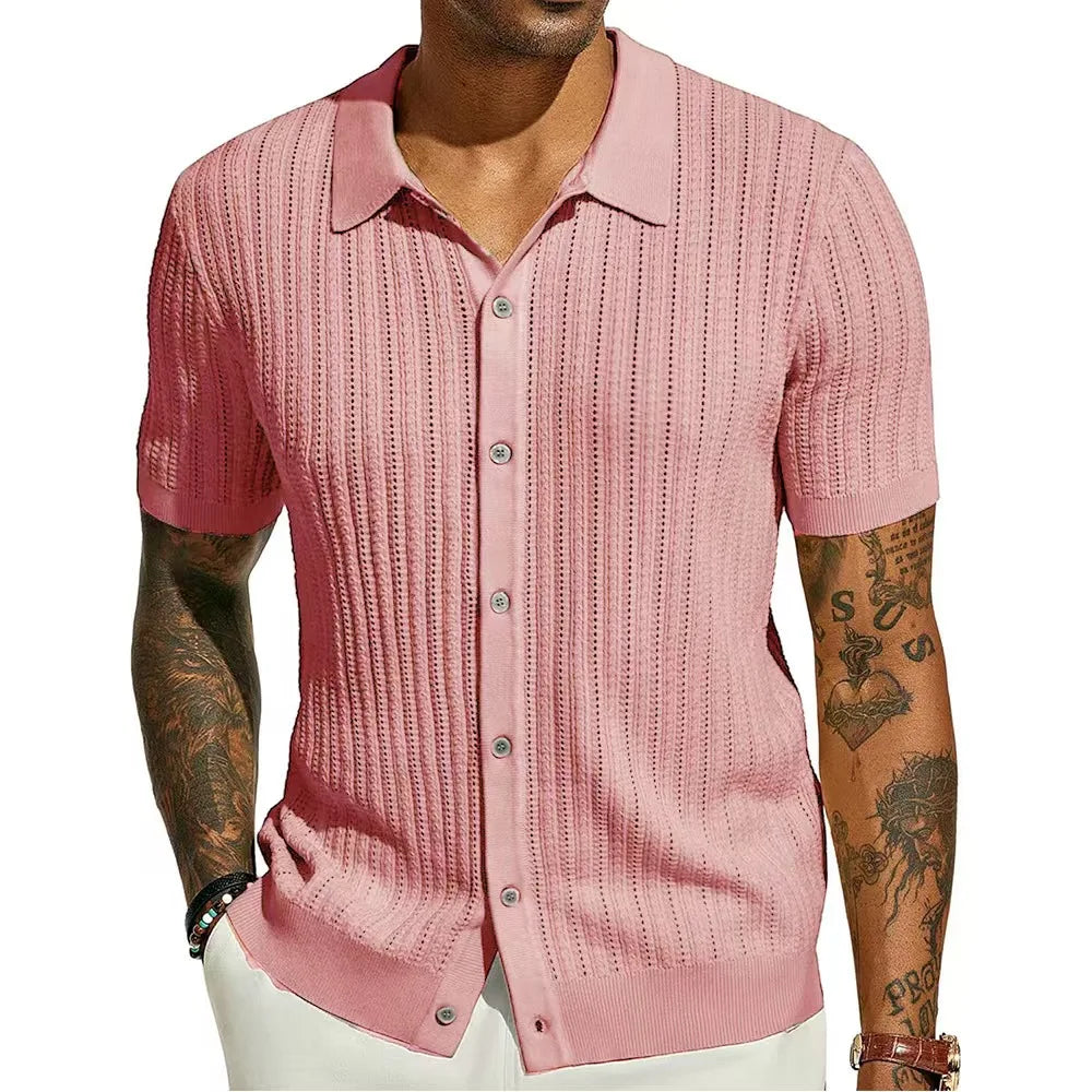 SANTORINI Premium Knit Polo Shirt