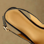 Slingback SANTORINI Elegancia Artesanal en Piel