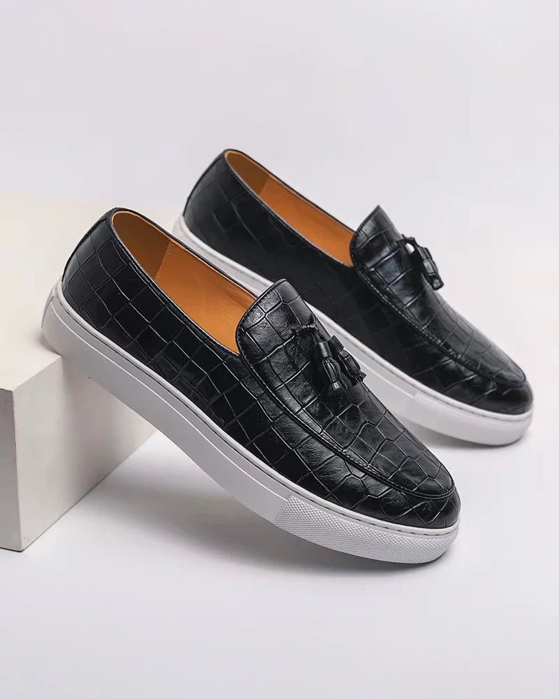 Mocasines de piel grabada Executive - LOVRA DESIGN