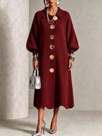 Strickkleid mit Reverskragen