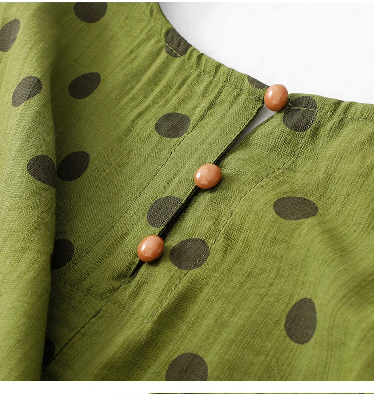 Vestido Midi Lino Luna