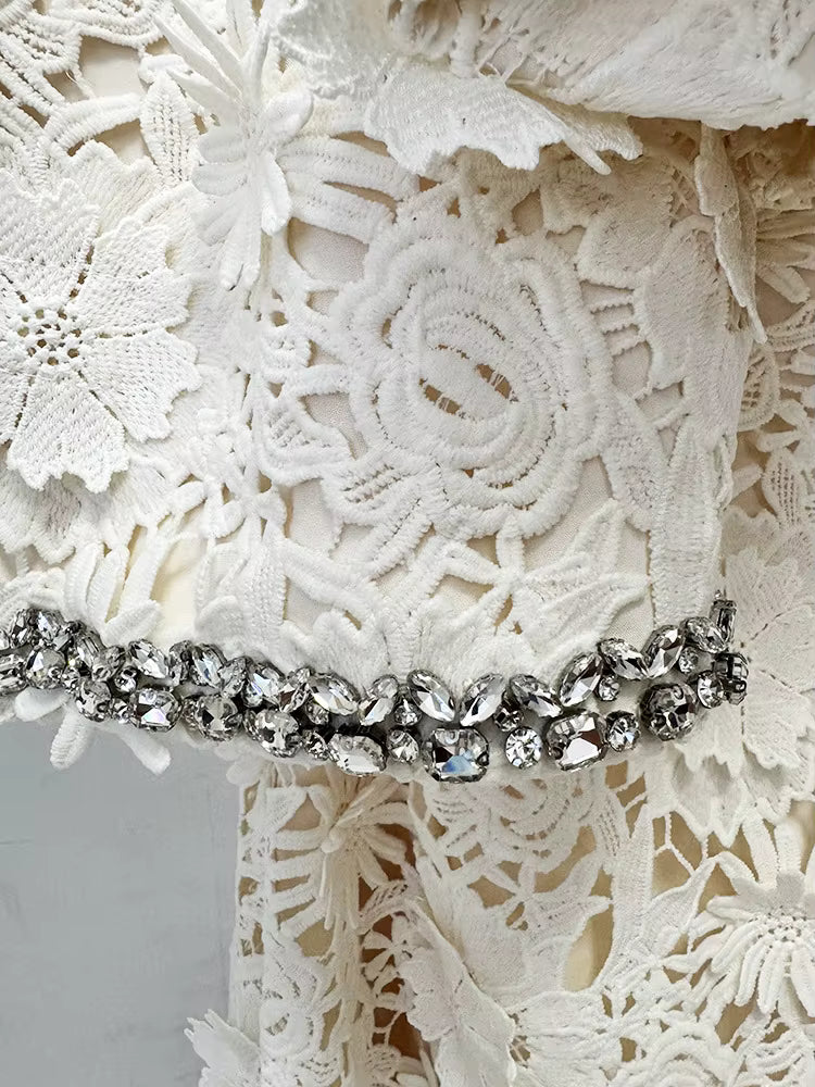 Conjunto Couture de Encaje Floral - EDICIÓN LIMITADA- - LOVRA DESIGN