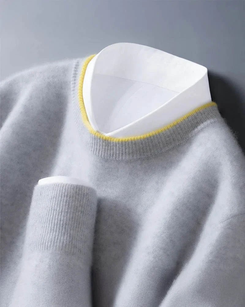 Jersey de cachemira de cuello redondo Essential - LOVRA DESIGN