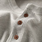 Camiseta Henley de Manga Larga