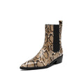 Chelsea-Stiefel in Schlangenlederoptik
