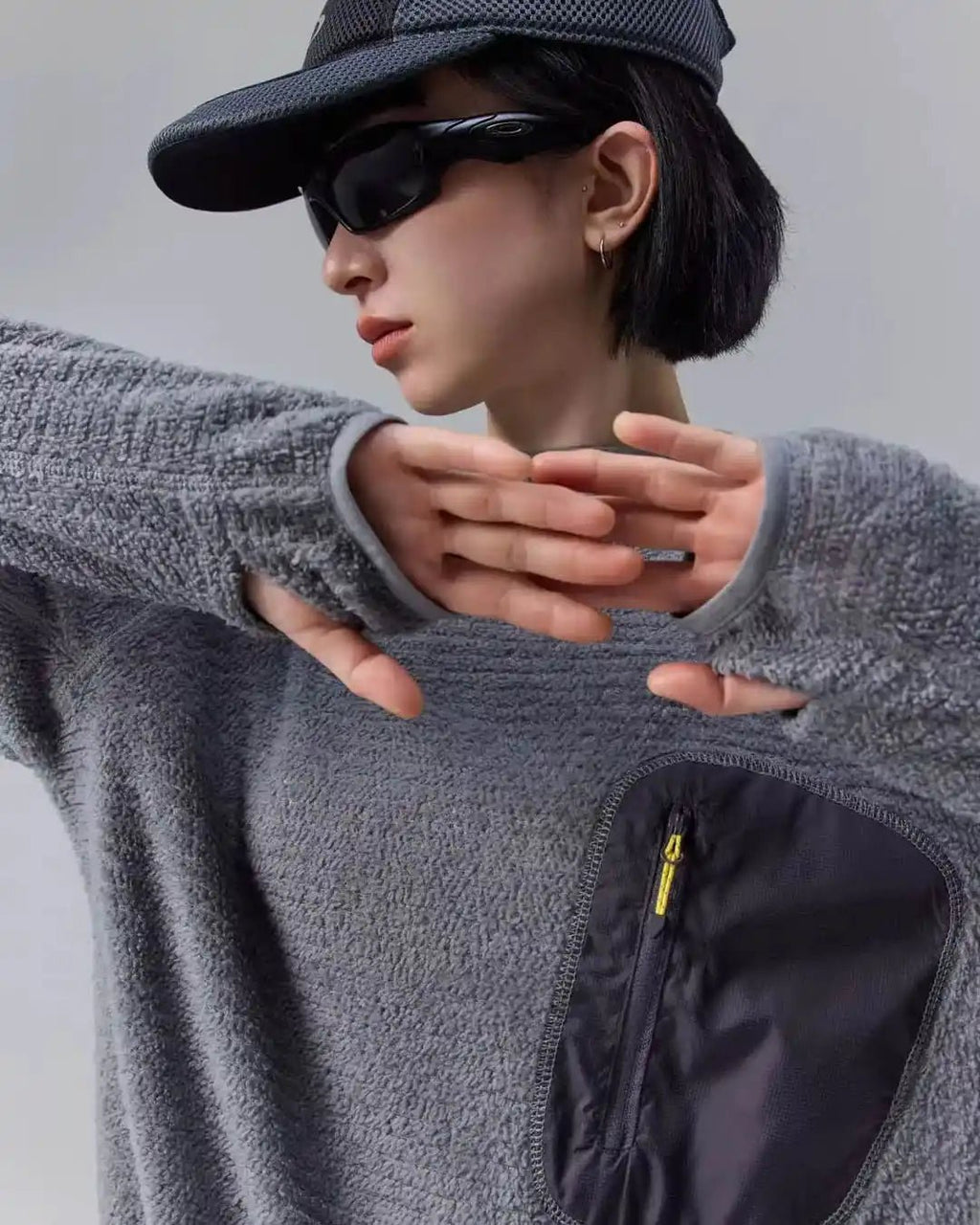 Sudadera técnica polar con capucha - LOVRA DESIGN