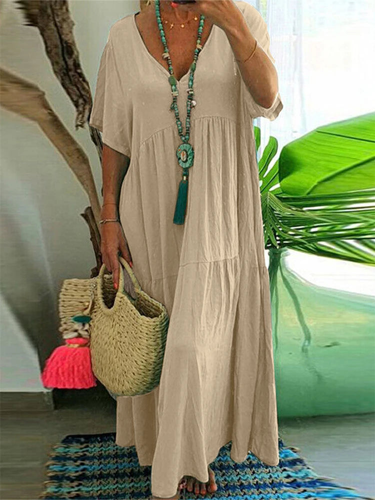 Vestido Maxi Elegance de Escote en V