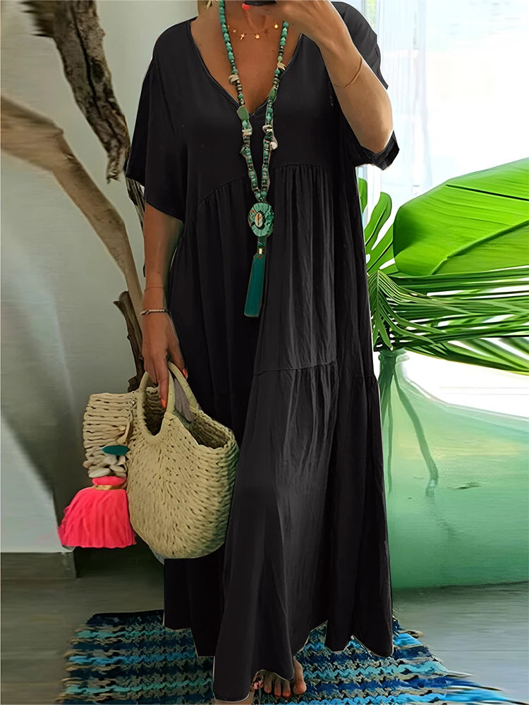 Vestido Maxi Elegance de Escote en V