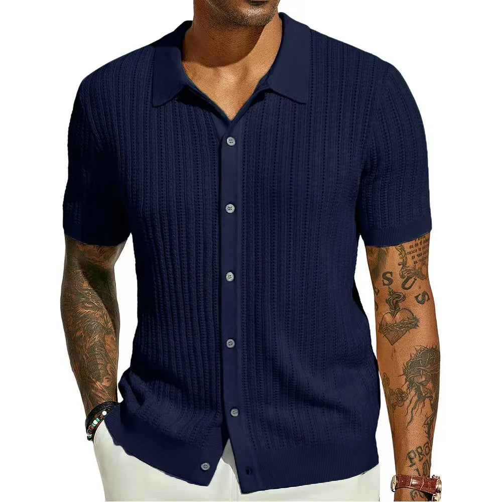 SANTORINI Premium Knit Polo Shirt