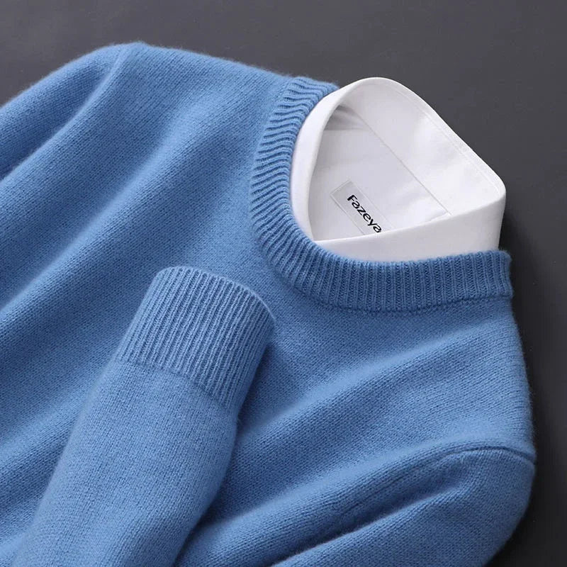 Pull à col rond en maille douce