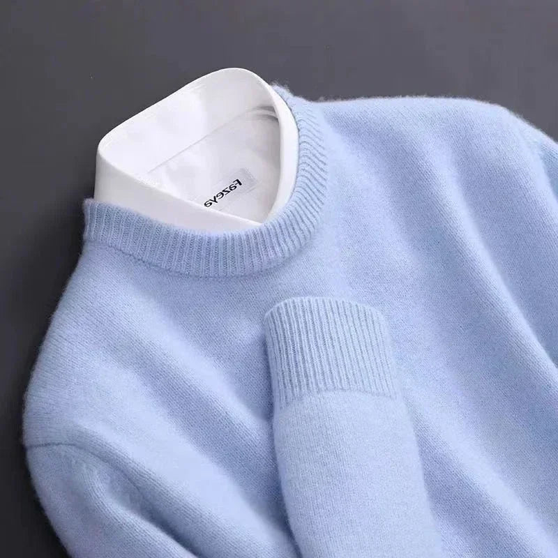 Pull à col rond en maille douce