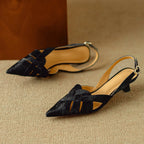 Slingback SANTORINI Elegancia Artesanal en Piel