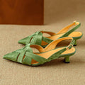 Slingback SANTORINI Elegancia Artesanal en Piel