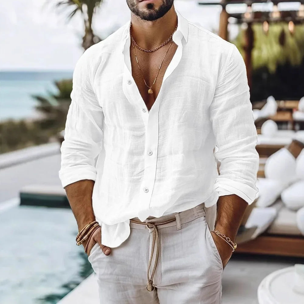 CAPRI Linen & Cotton Beach Shirt